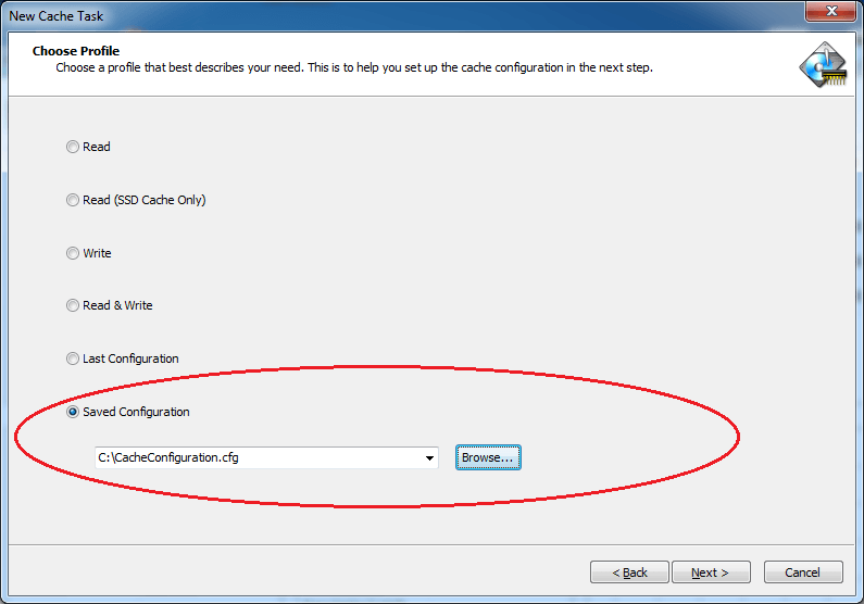PrimoCache Import Cache
