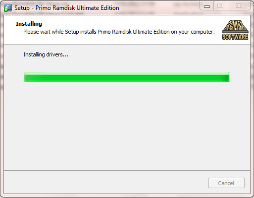 Primo Ramdisk Installation Wizard Page 4