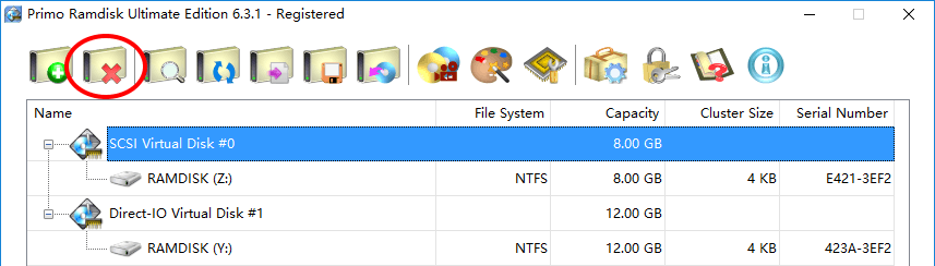 Primo Ramdisk Remove Virtual Disk