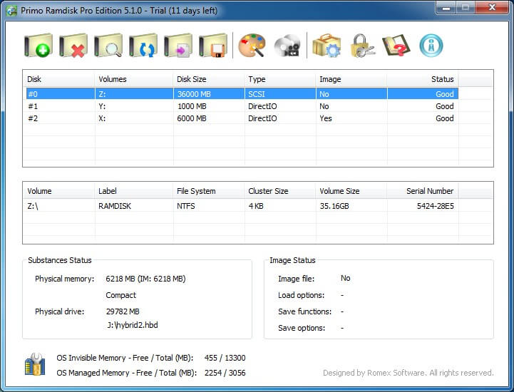 Primo Ramdisk Ultimate Edition screenshot